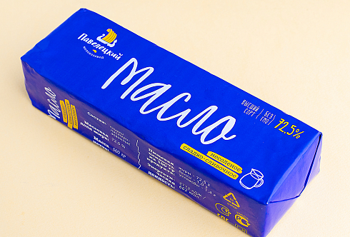 Масло сладко-сливочное м.д.ж. 72,5% пачка 500 гр. Масло сладко-сливочное м.д.ж. 72,5% пачка 500 гр.