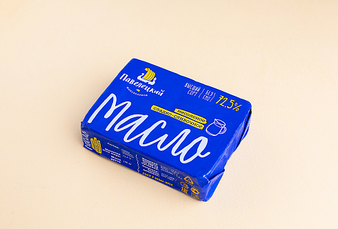 Масло сладко-сливочное м.д.ж. 72,5% пачка 180 гр.